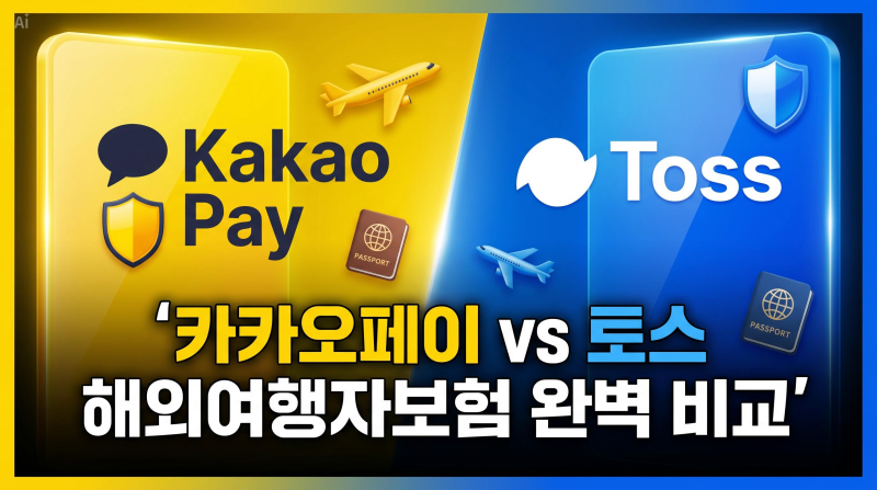 카카오페이 vs 토스 단기 해외여행자보험 보장 범위 및 최저가 비교 추천!
