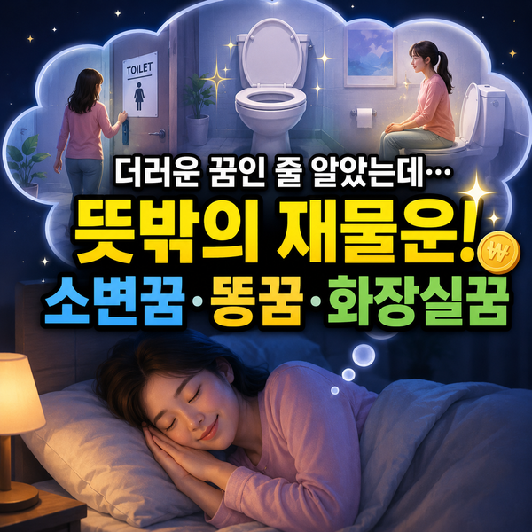 더러운 꿈인 줄 알았는데…뜻밖의 재물운이라는 소변꿈·똥꿈·화장실꿈
