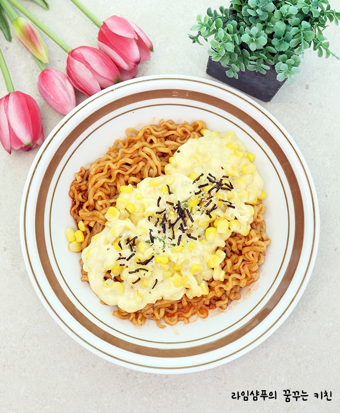콘치즈만드는법 불닭 콘치즈 레시피 콘치즈 불닭볶음면