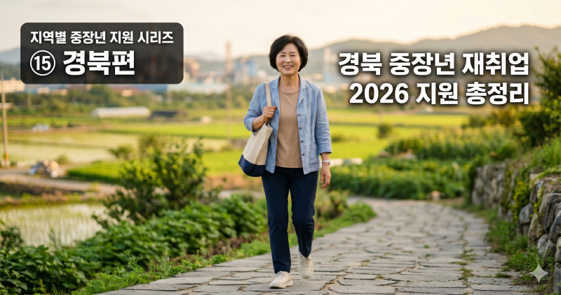 경북은 '계속 다니기'도 지원한다, 중장년 재취업·시니어 일자리 총정리(+2026)