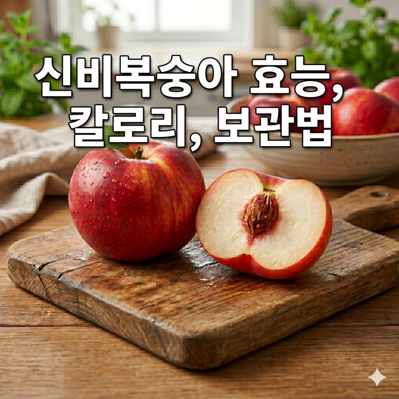 "이 시기 놓치지 마세요!" 신비복숭아 효능, 칼로리, 보관법