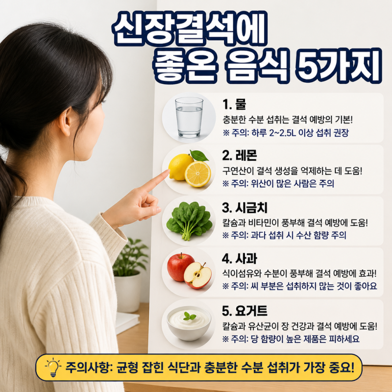 요로결석에 좋은 음식 5가지와 주의점 알아봅니다