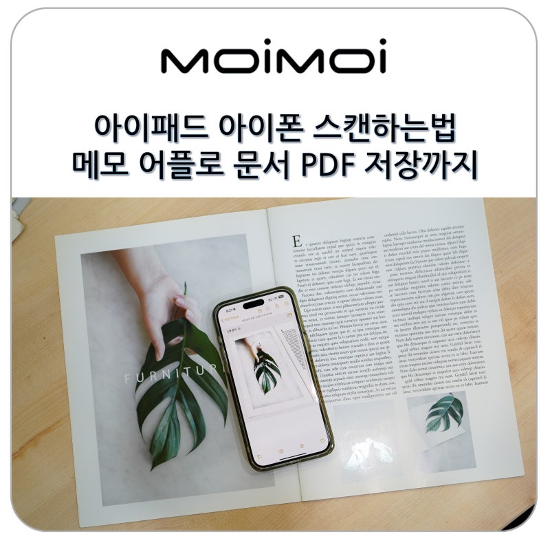 아이패드 아이폰 스캔하는 법 메모 어플로 문서 PDF 저장까지