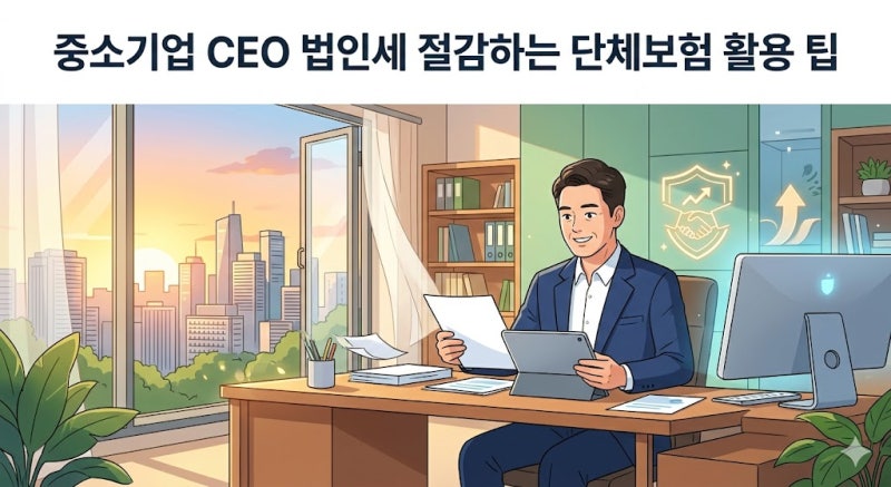 중소기업 CEO 법인세 절감하는 단체보험 활용 팁