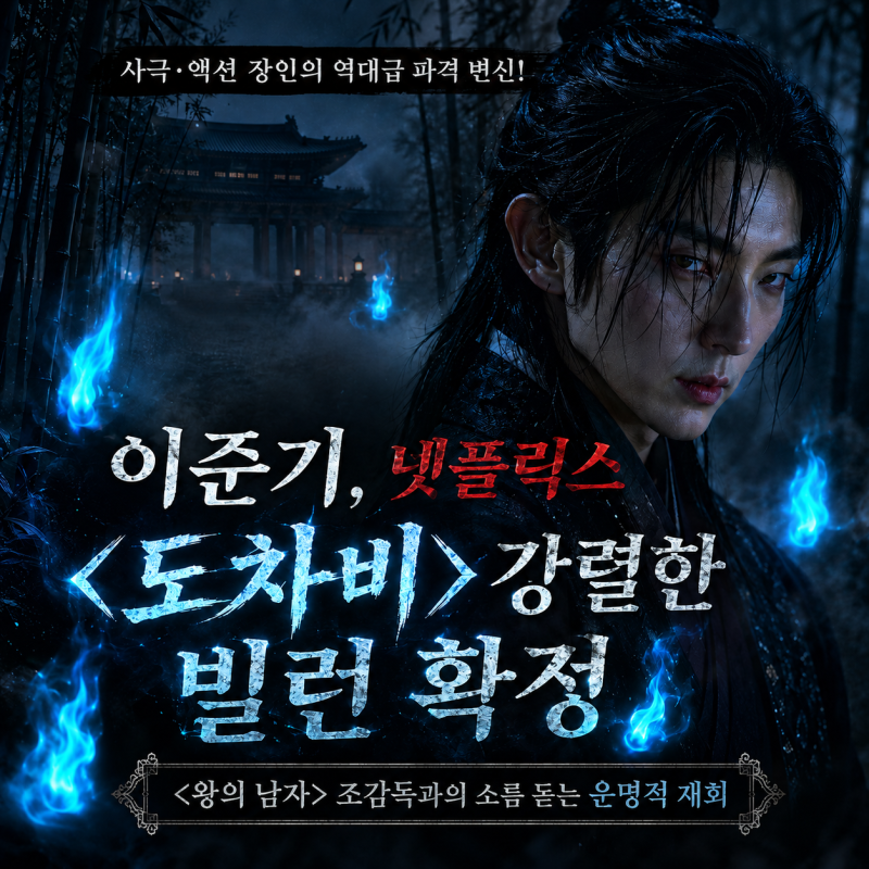 이준기 오랜만에 연기변신, 넷플릭스 도차비 빌런 도전