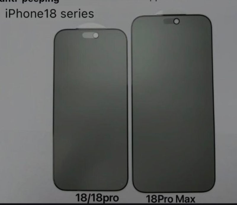 iPhone 18 Pro's Dynamic Island Design Leaked Via Screen Protector