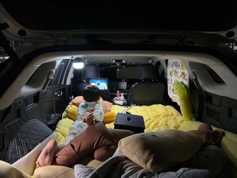 차니랑 강릉 안목해변 차박일기