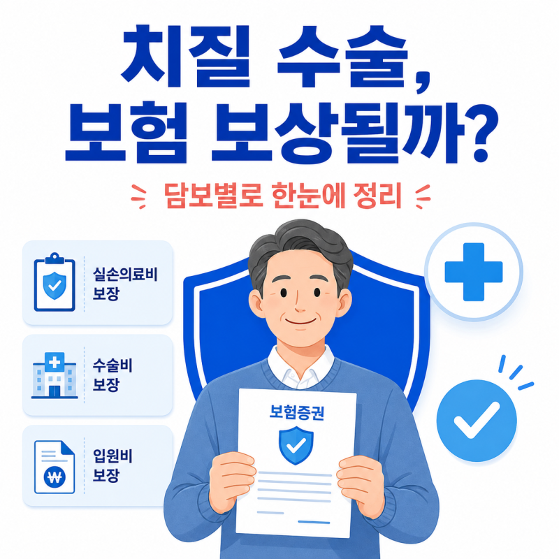 치질 수술, 보험으로 보상받을 수 있을까요?