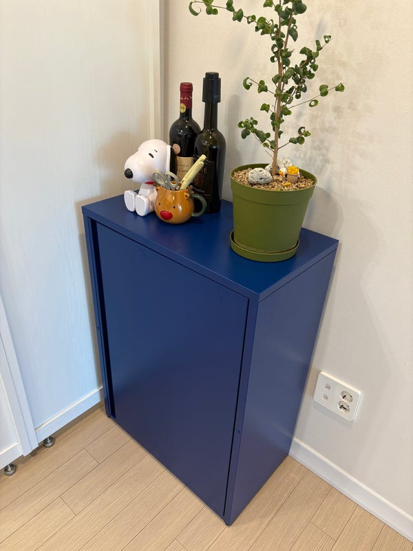 IKEA [이케아] : SUNDSÖ 순쇠 철제 수납장 다크블루 - 이케아 고양 득템, DIY 조립 난이도 후기