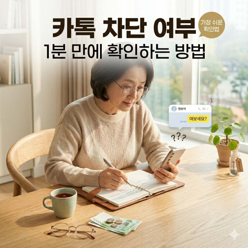 카톡 차단 여부, 1분 만에 확인하는 방법