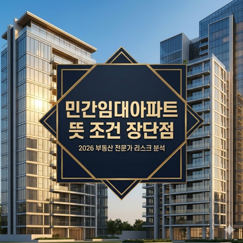 민간임대아파트 뜻 조건 장단점, 2026년 리스크 총정리