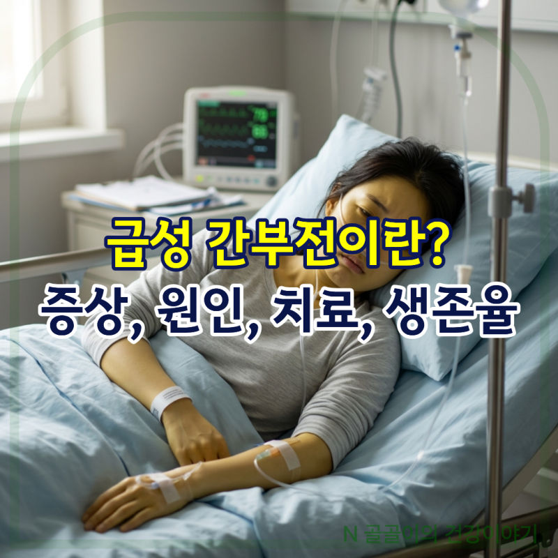 급성 간부전이란? 증상, 원인, 치료, 생존율