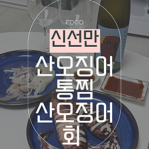 춈미픽 신선만 산오징어통찜, 회 택배 내돈내산 솔직후기