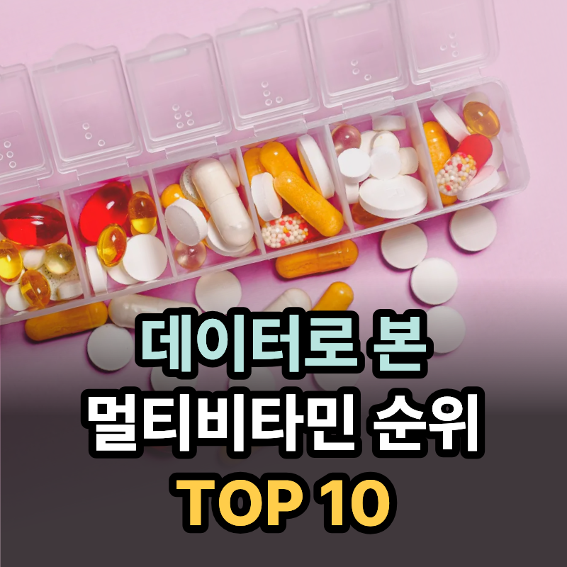 가장 많이 판매되는 멀티비타민 순위 TOP 10 2026년-주요 온라인 마켓 데이터 기반