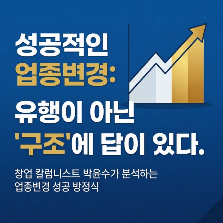 업종변경 후 성공한 사장님들의 공통점, <b>창업</b> 전략에 답이 있다