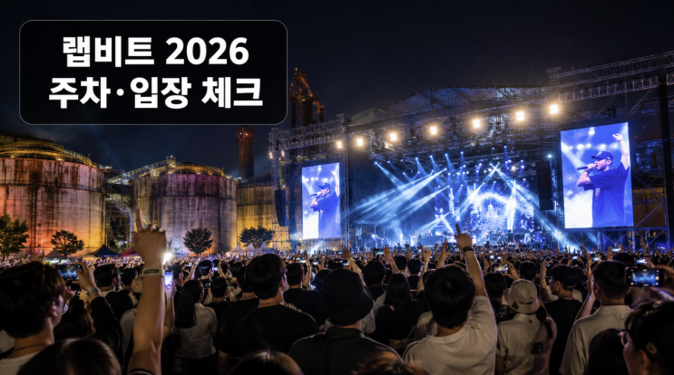 랩비트 2026 예매 전 체크, 주차장 미운영 동선 주의