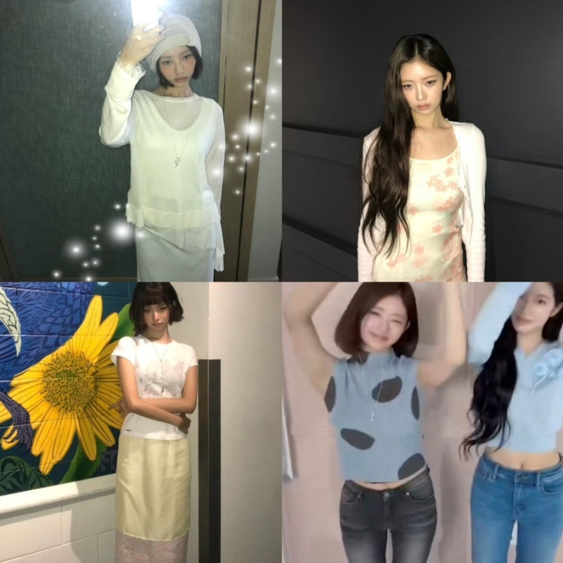 IVE Rei's Instagram: Recent Casual Outfits Including Dresses, Jeans, Layered Skirts, Beanies, and More