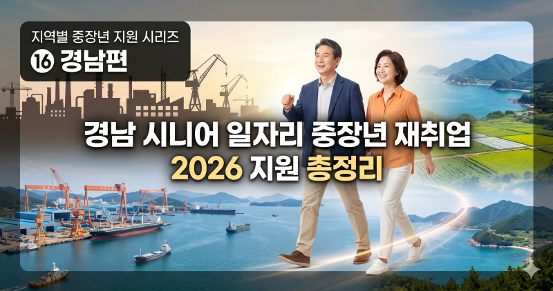 경남엔 신중년 전담 창구가 있다, 중장년 ·시니어 일자리 총정리