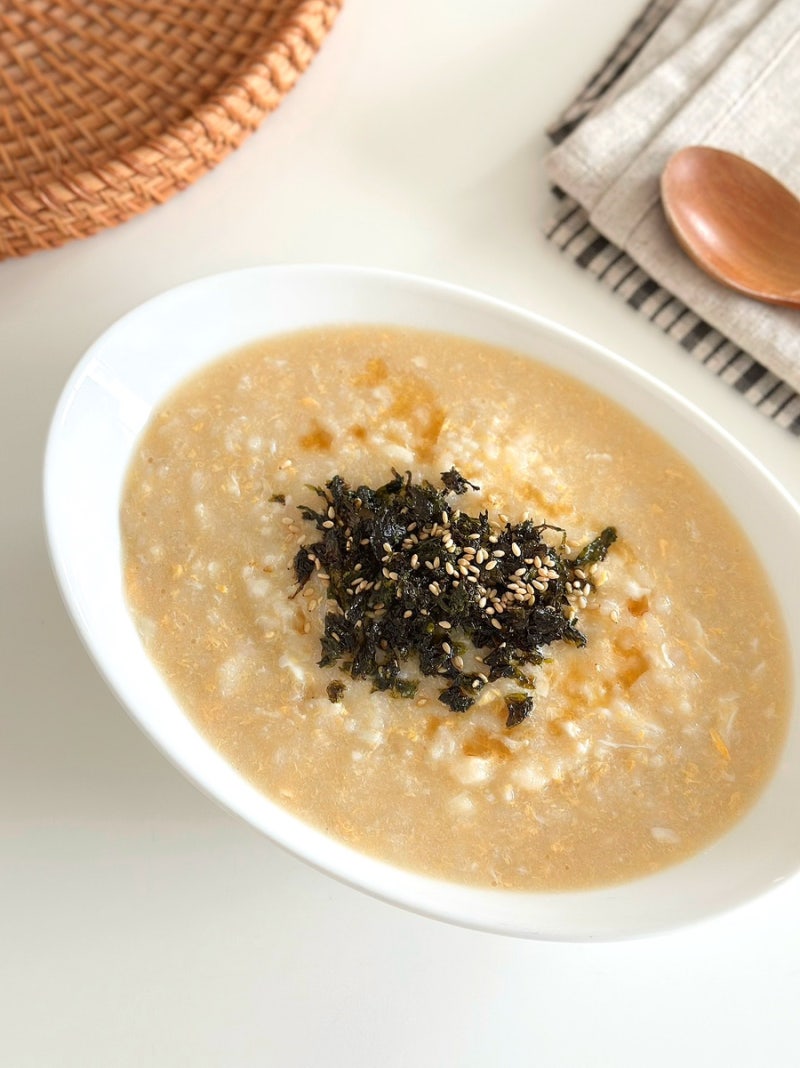 7분 완성 간단한 아침메뉴 추천! 계란죽 끓이는법