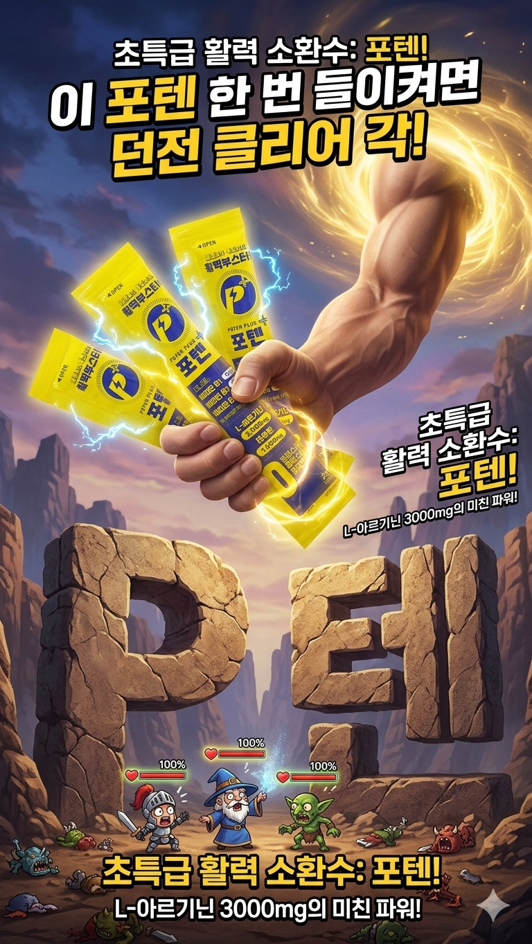 수험생 영양제 추천 체력관리 필수템 아르기닌 젤리스틱 포텐플러스 에너지젤 수능선물로도....