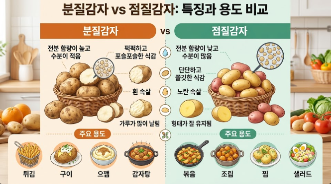 수미감자? 두백감자? 실패 없는 감자 고르는 법과 100%, 성공 감자 삶기