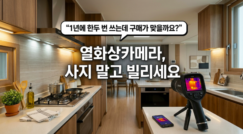 열화상카메라 대여 vs 구매 고민될 때? 군산 익산 전기직무고시 점검 전 꼭 알아야 할 렌탈 팁
