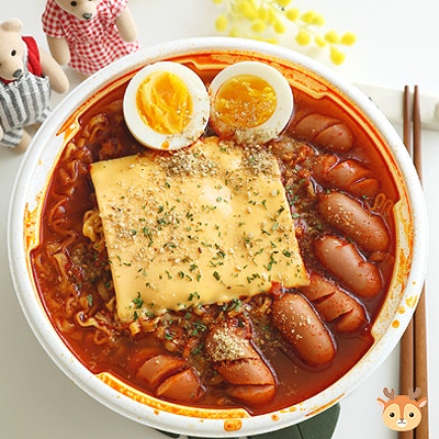 편의점꿀조합 라불닭탕 레시피 매운 라면조합 추천