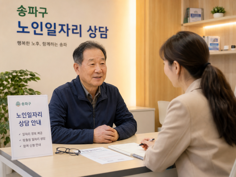 송파구 노인 일자리 접수처와 수행기관 찾는 방법