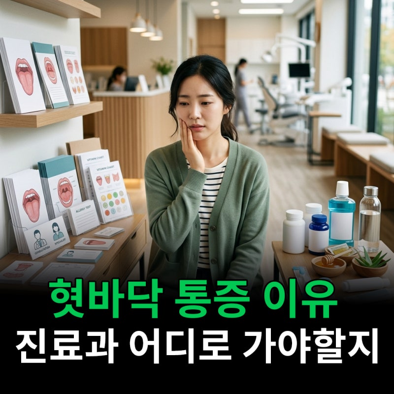 혓바닥 통증 이유 진료과 어디로 가야 할지 알고보니