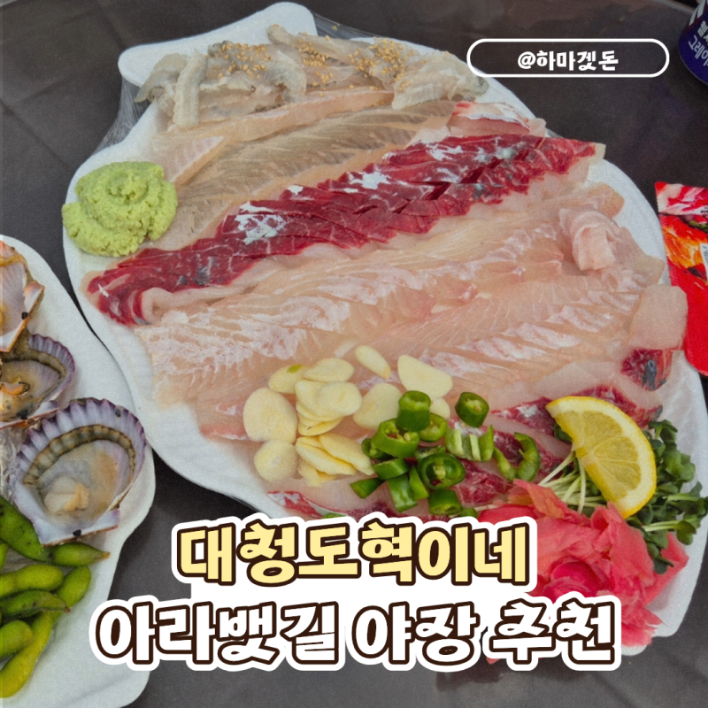 [인천 서구] 서해5도수산물센터 <대청도혁이> 야장 아라뱃길 횟집