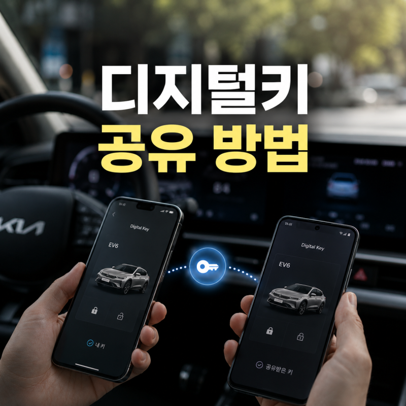 디지털키 공유 방법, 가족에게 차를 빌려줄 때 꼭 알아야 할 점