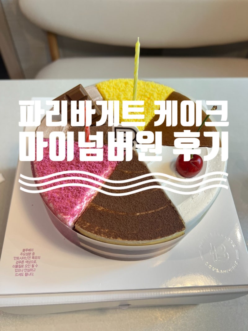 기념일 케이크 파리바게트 마이넘버원 6가지 맛별 순위 매기기, 가격 및 할인팁, 내돈내산 후....
