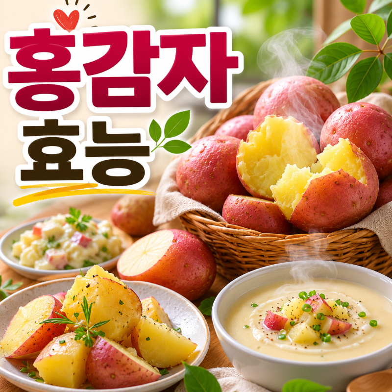 홍감자 효능 보관방법 칼로리 부작용 제철 홍감자로 만들 수 있는 요리는 무엇인가요