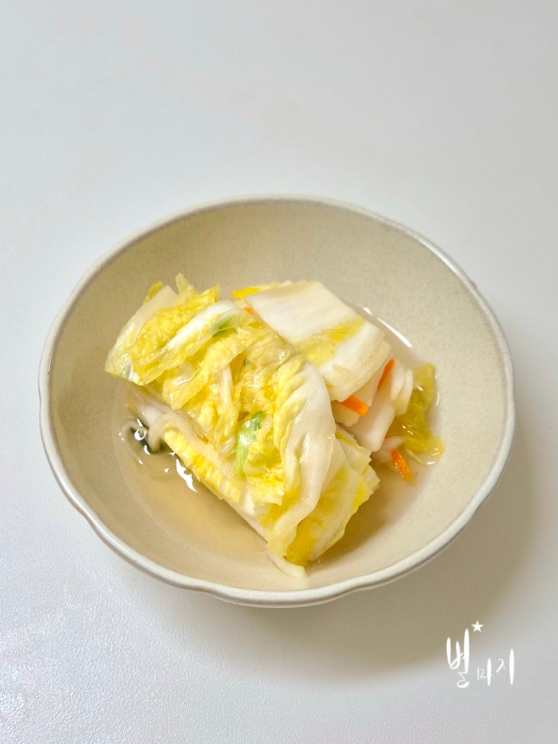 백김치 | 배추 2포기 백김치 담그는 법