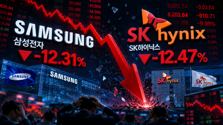"삼전닉스 동반 12% <b>급락</b>"... <b>코스피 10%</b> 폭락 부른 결정적 이유