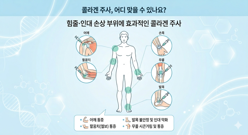 콜라겐 주사, 피부 말고 '관절과 힘줄'에도 필요한 이유 | 신당 콜라겐 주사