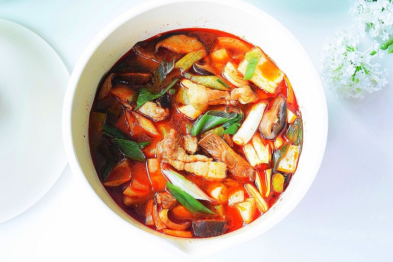 오늘뭐먹지 돼지짜글이 백종원 돼지고기 고추장찌개 레시피 돼지찌개