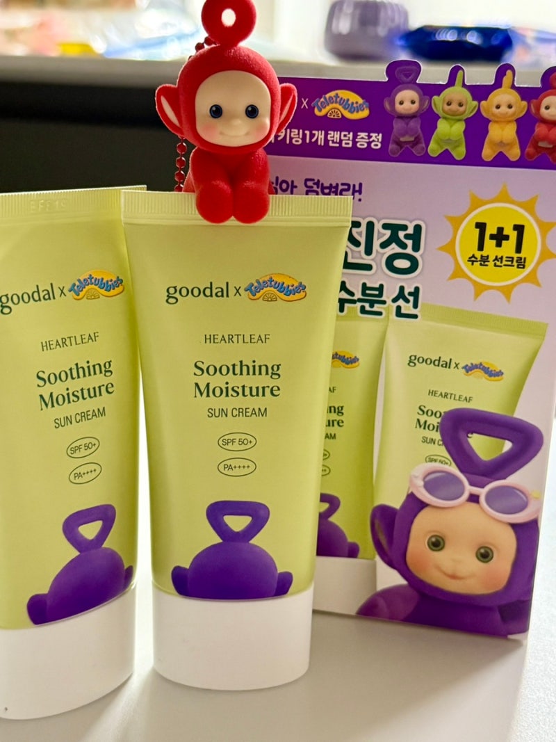 구달 어성초 수분 선크림 텔레토비 에디션 솔직후기