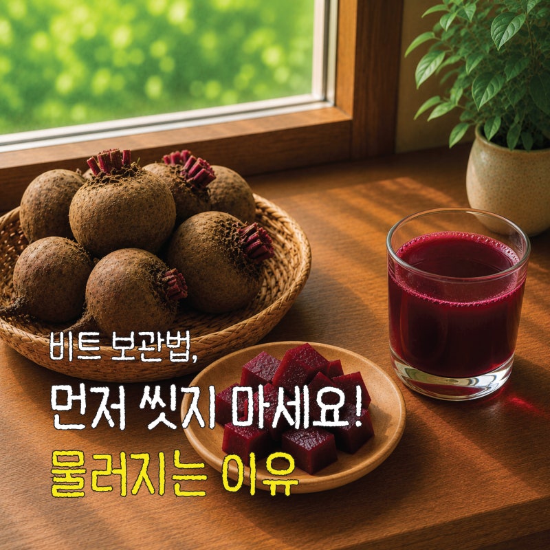 비트 보관법, 씻어서 냉장고에 넣으면 물러지는 이유 (세척법·효능·부작용)