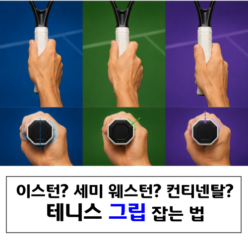 테니스 그립 잡는 법, 테린이 입문자 기본 가이드