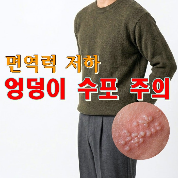 면역력 저하로 극심한 고통 엉덩이 대상포진일까요?