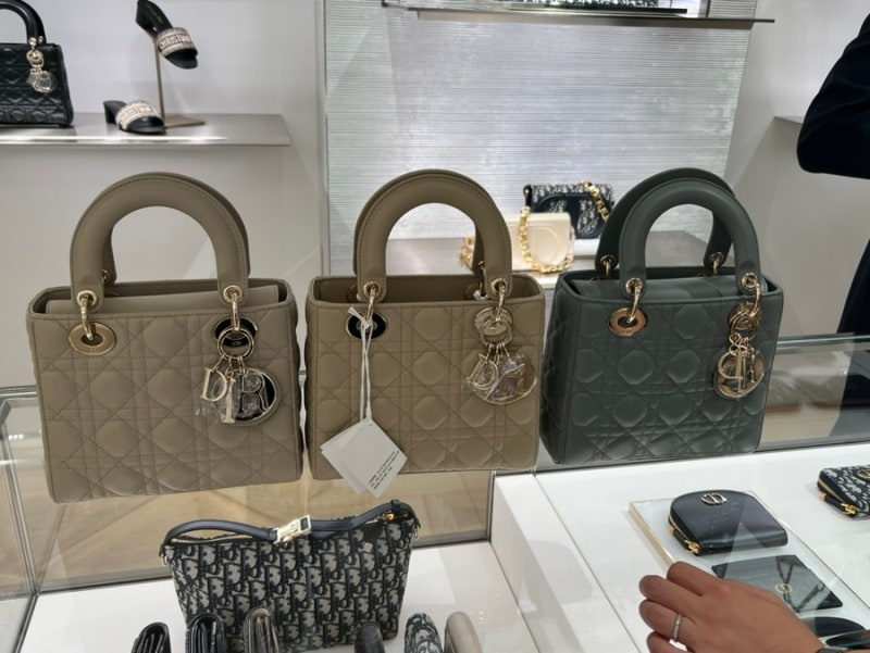 [디올/DIOR] 디올 레이디 미듐 구매 후기/가격/스몰 미듐 가격 비교
