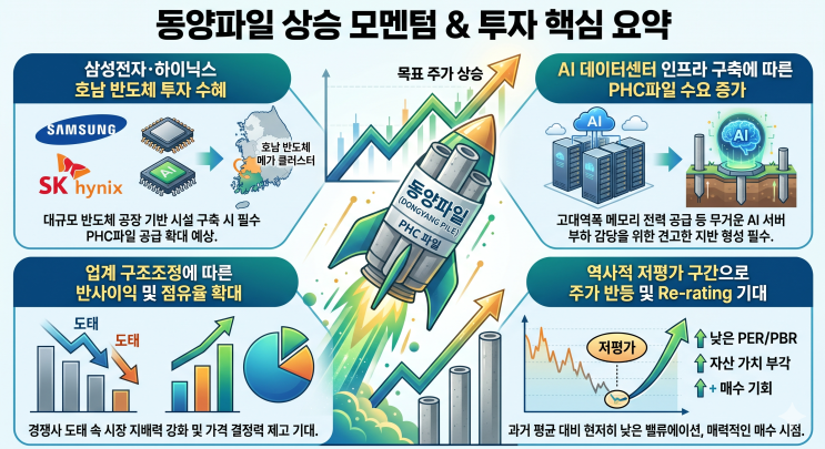 동양파일, <b>호남 반도체</b> 삼성전자, SK하이닉스 <b>투자</b> 수혜, 군산... 