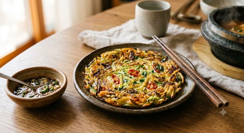 둥근호박전 맛있는 호박채전 바삭하게 만드는법