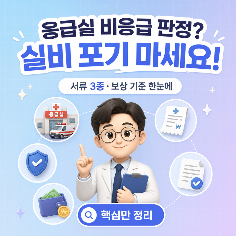 "비응급이라고 청구 포기했다가.." 응급실 다녀온 60대들이 몰라서 손해 본 사실