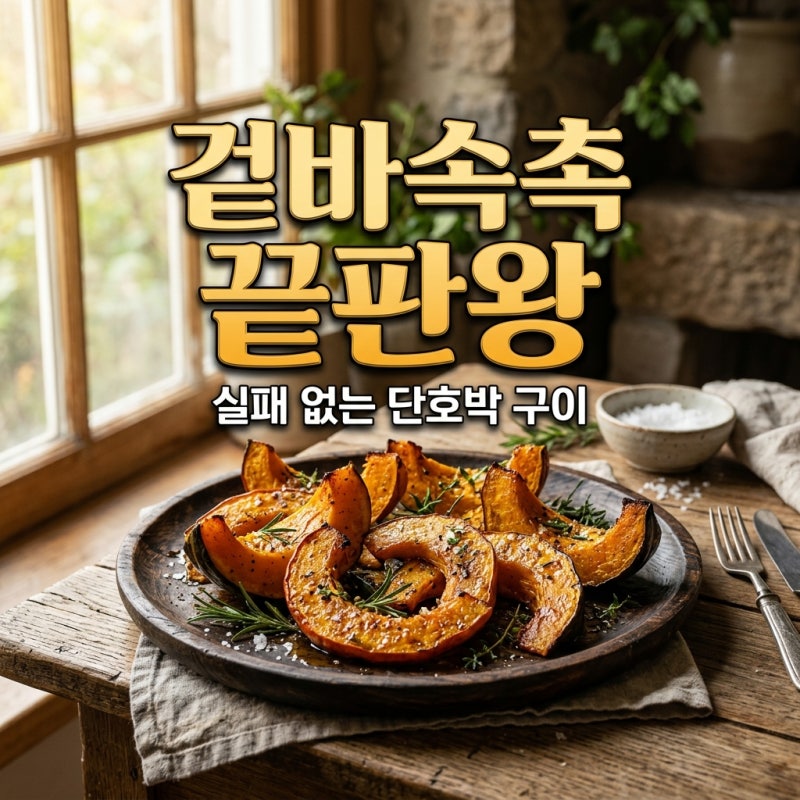 단호박 구이, 그냥 찌면 손해라고요? 겉바속촉 만드는 한 끗 차이