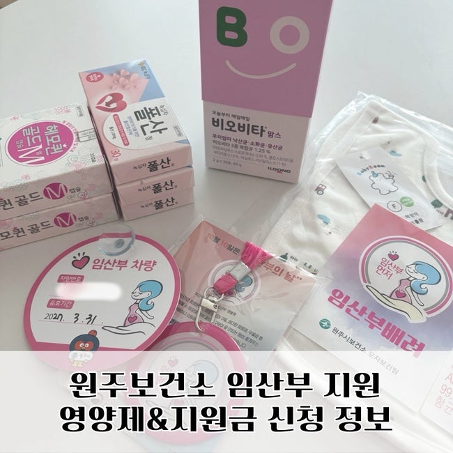 원주보건소 임산부 혜택 후기 엽산 철분제부터 지원금 안내까지