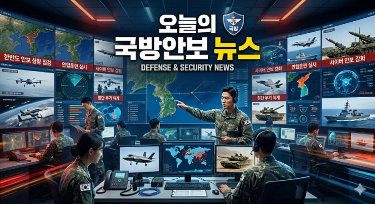 2026년 6월 23일 화요일, <b>국방</b>안보 뉴스 요약
