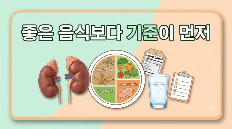 신장 암에 좋은 음식이 따로 있을까? 신장 기능을 고려한 식사 기준