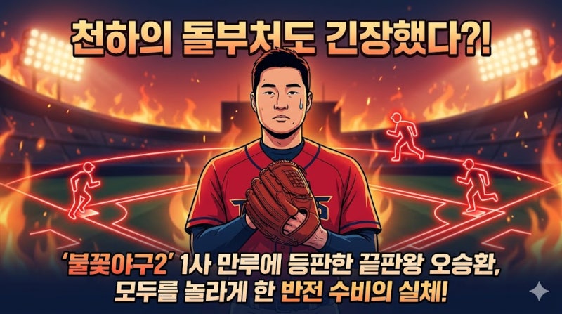 '불꽃야구2' 오승환 등판, 천하의 돌부처도 긴장하게 만든 만루 위기의 결과는?
